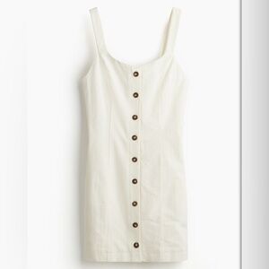 H&M | White/cream Button-Down Dress cotton  size small
